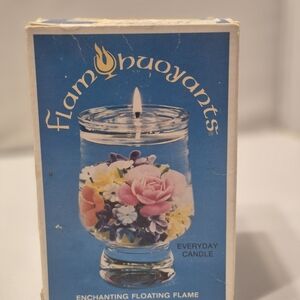 Flamhuoyants Everyday Floating Flame Candle - New But Box Is Worn.